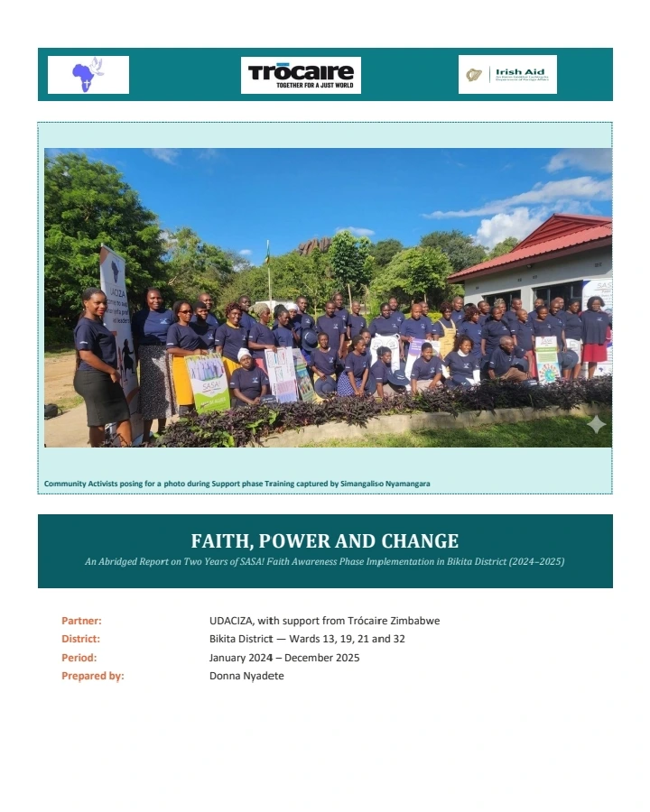 UDACIZA SASA! Faith Report Abridged 2024 - 2025